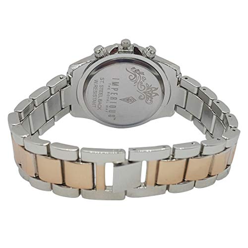 Imperious Stainless Steel Dial Wrist Watches for Women Stylish Belt Ladies Watch - Black Water Resistant Womens Watches