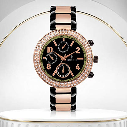 Imperious Stainless Steel Dial Brown Water Resistant