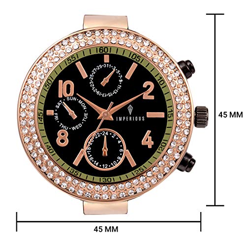 Imperious Stainless Steel Dial Brown Water Resistant