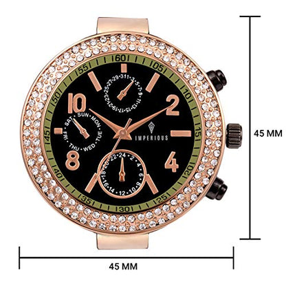 Imperious Stainless Steel Dial Brown Water Resistant