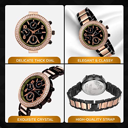 Imperious Stainless Steel Dial Brown Water Resistant