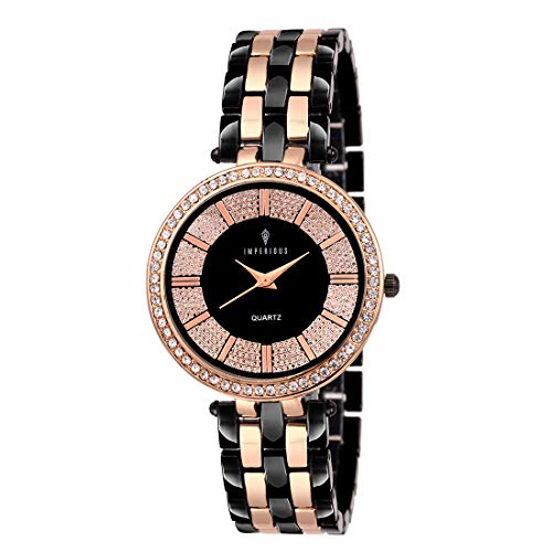 IMPERIOUS - THE ROYAL WAY Analogue Women's Watch (Black Dial)