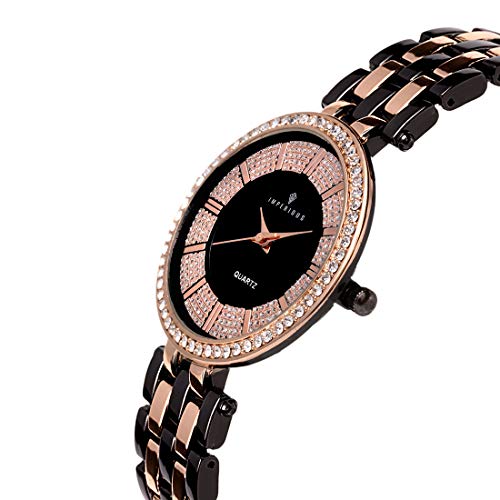 IMPERIOUS - THE ROYAL WAY Analogue Women's Watch (Black Dial)