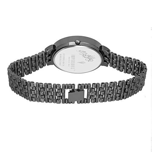 Imperious Analogue Women's Watch (Black Dial Black Colored Strap)
