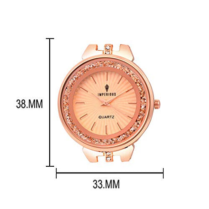 Imperious Analogue Women's Watch-Gold