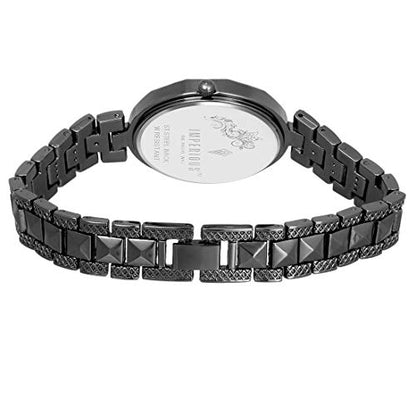 Imperious Analogue Women's Watch (Black Dial Black Colored Strap)
