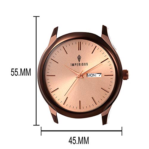 IMPERIOUS - THE ROYAL WAY Analogue Men's & Boy's Watch (Brown Dial, Brown Colored Strap)