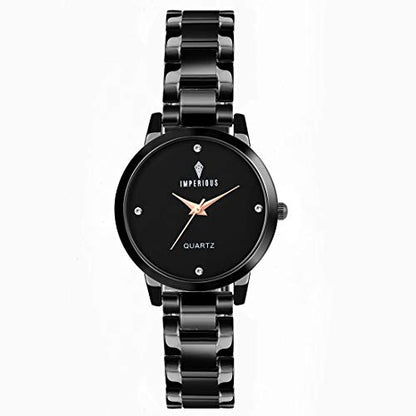 IMPERIOUS - THE ROYAL WAY IMPERIOUS Analogue Black Dial Women's Watch-131