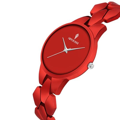Imperious Analogue Red Wrist Watch