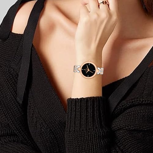 IMPERIOUS - THE ROYAL WAY Women's Round Dial Quartz Movement Studded Dial Watch | Analogue Quartz Movement Ladies Watch (Multi)