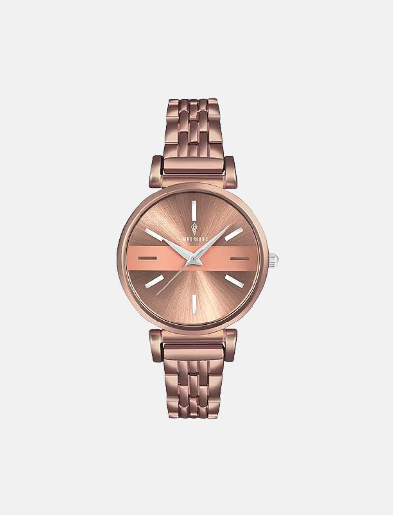 Imperious Analogue Dial Golden Brown