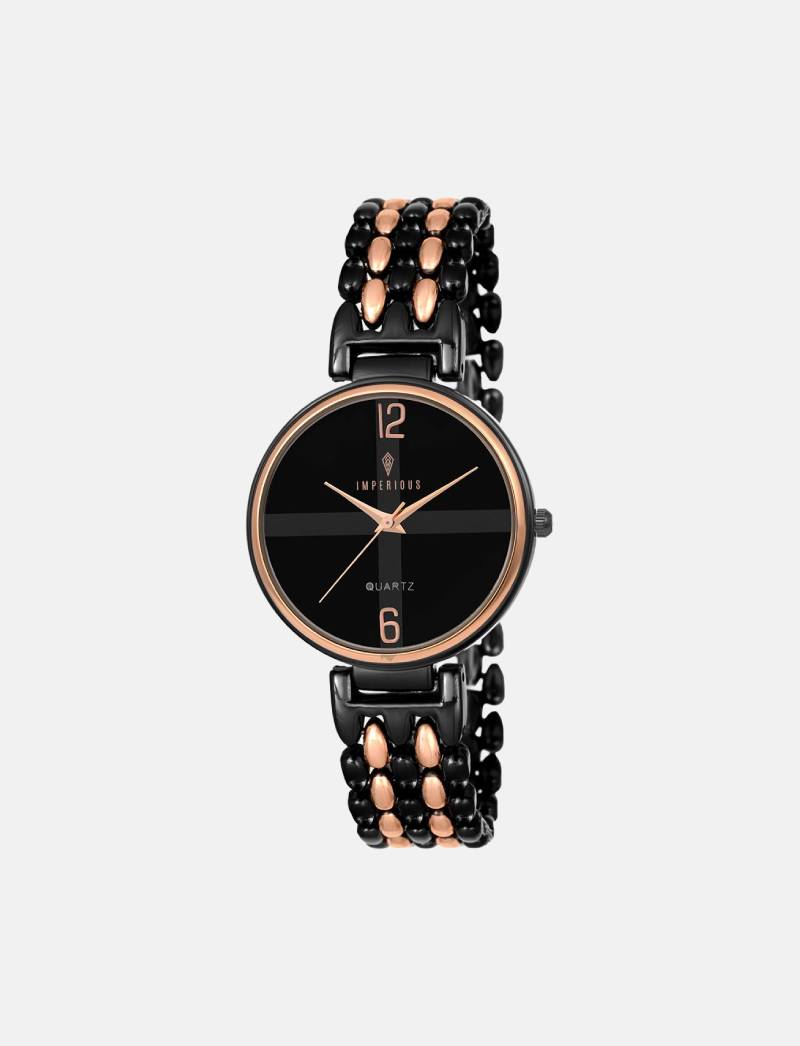 Imperious Women's Watch Black Dial & Black Colored Strap