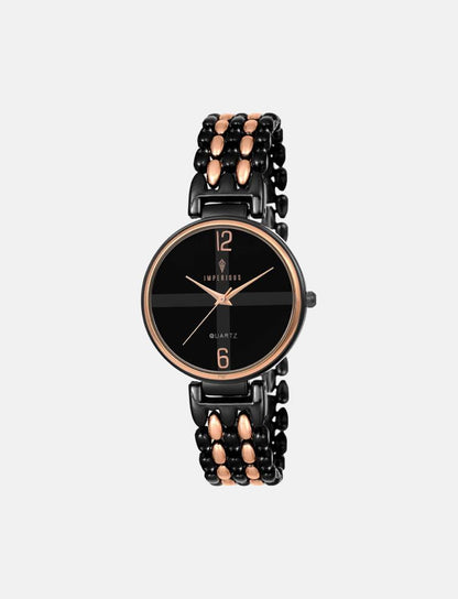 Imperious Women's Watch Black Dial & Black Colored Strap