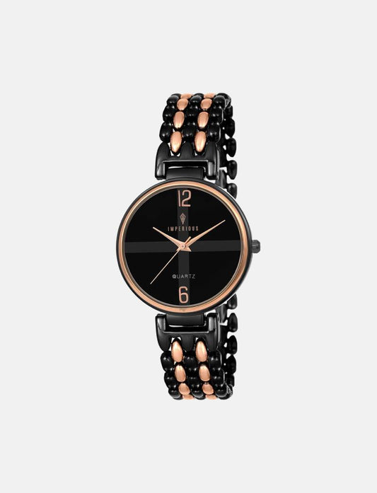 Imperious Women's Watch Black Dial & Black Colored Strap