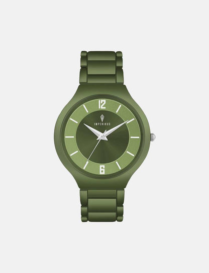 Imperious Analogue Dial Women's Watch Military Green