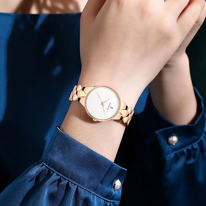 IMPERIOUS - THE ROYAL WAY Analogue Women's Branded Gold Silver Wrist Watches for Women (Rose Gold)