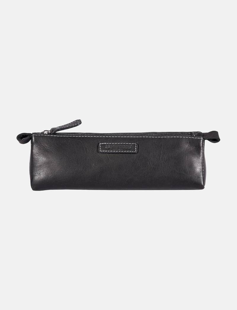 Leather Pencil Case Holder (Black)