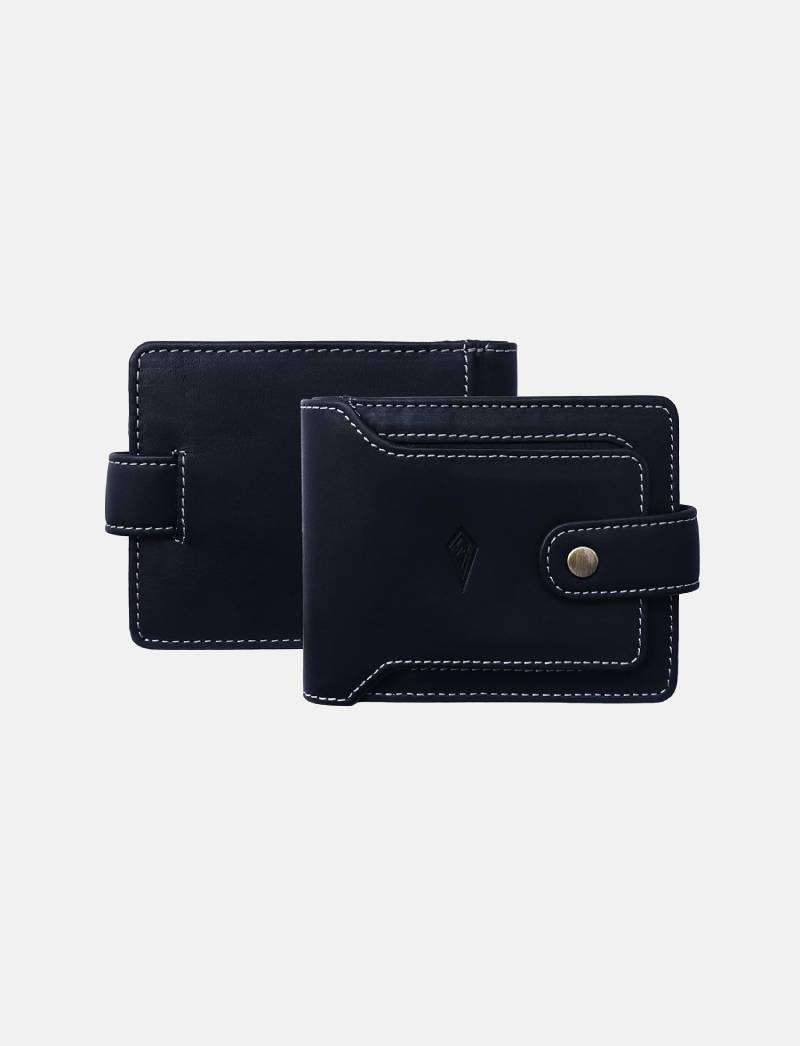 Vinatge Leather Wallet, 2 Fold Wallet with 9 Card Holder Slots (Italian Brown)