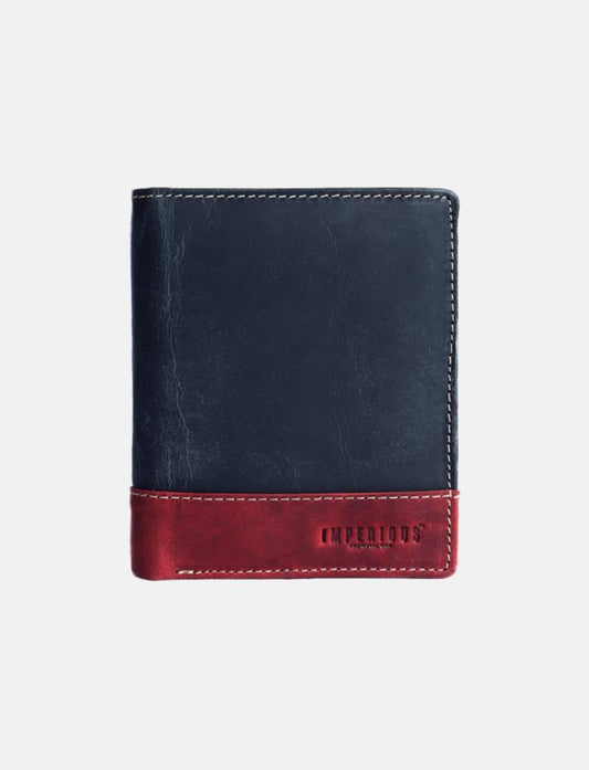 Men's Genuine Leather Wallet (Vintage Navy)