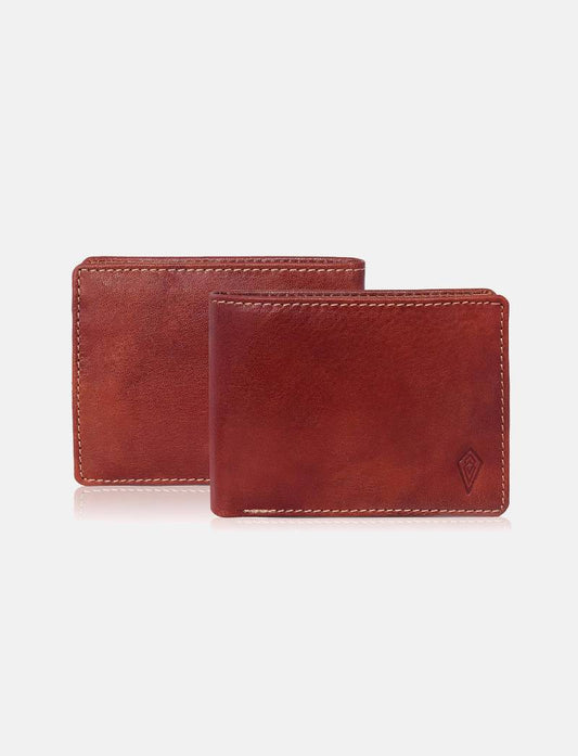 RFID Protected Genuine Leather Wallet (brown)